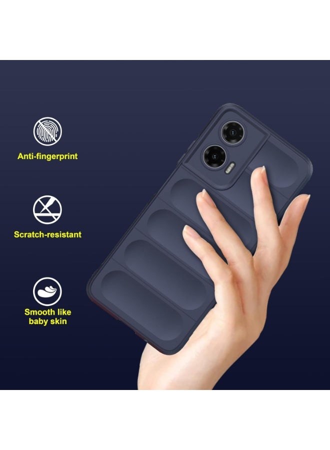 Premium Protection Back Silicone Case Compatible with Motorola Moto G35 5G Magic Shield Shockproof Case with Camera Protection (Blue)  - Image 3