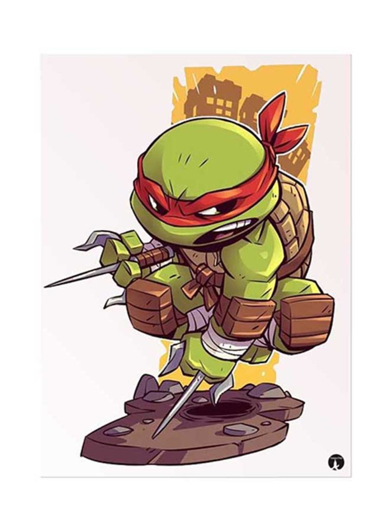 Teenage Mutant Ninja Turtles Metal Plate Poster Multicolour 15x20centimeter