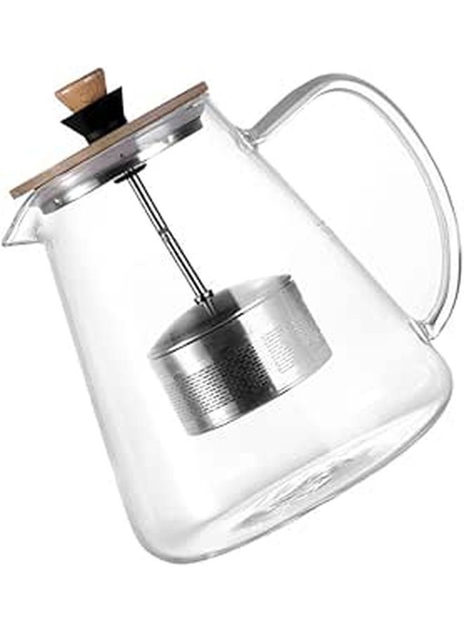 Heat Resistant Borosilicate Glass Teapot with Infuser 950ml for Loose Leaf Tea - Image 1