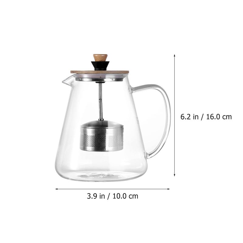 Heat Resistant Borosilicate Glass Teapot with Infuser 950ml for Loose Leaf Tea - Image 3