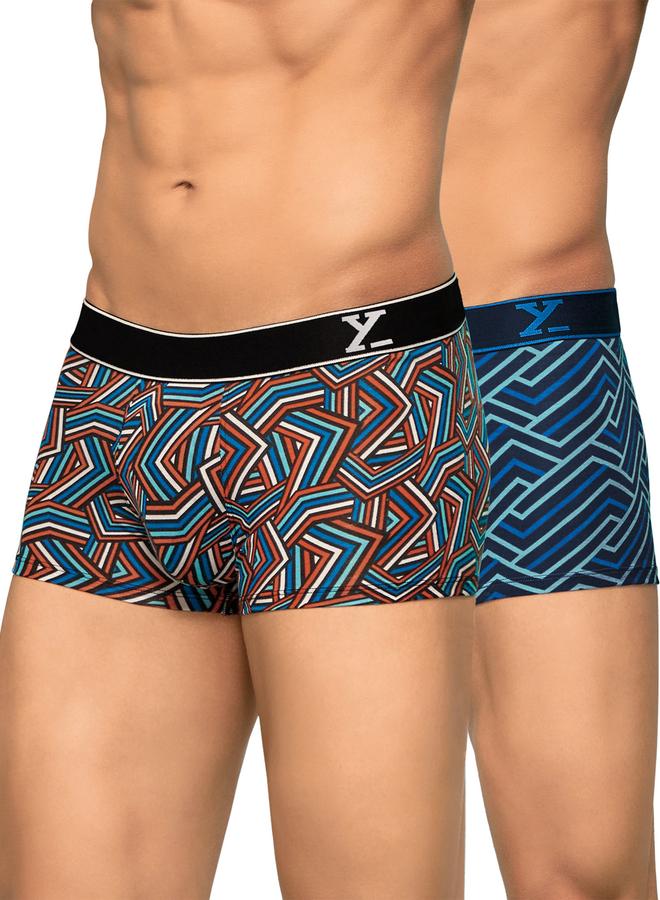 XYXX Pack of 2 - Men Printed Breathable Cotton Trunks - Image 1