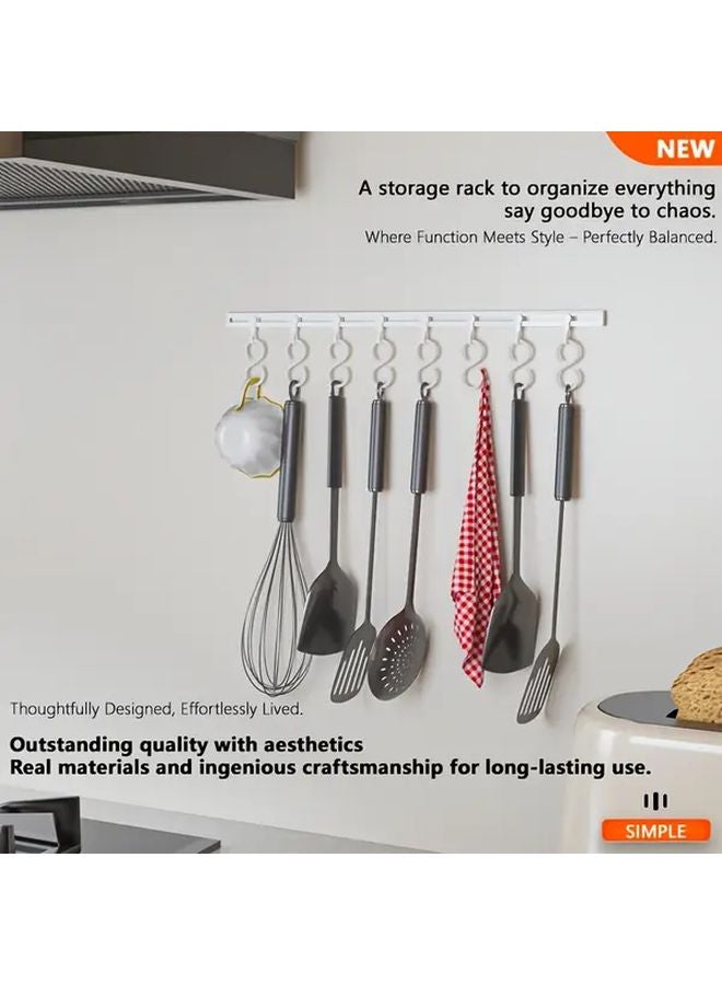 15.75 بوصة خطافات مسار منزلق لاصقة بدون حفر منظف باب الخزانة الثقيل - Image 3