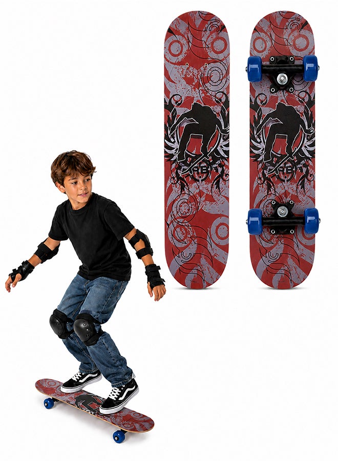 DBLEW Complete Standard Skateboards With PU Wheels For Beginners Boys Girls Teenager Wooden Canadian Maple Cruiser Pro Skate Board - Image 1