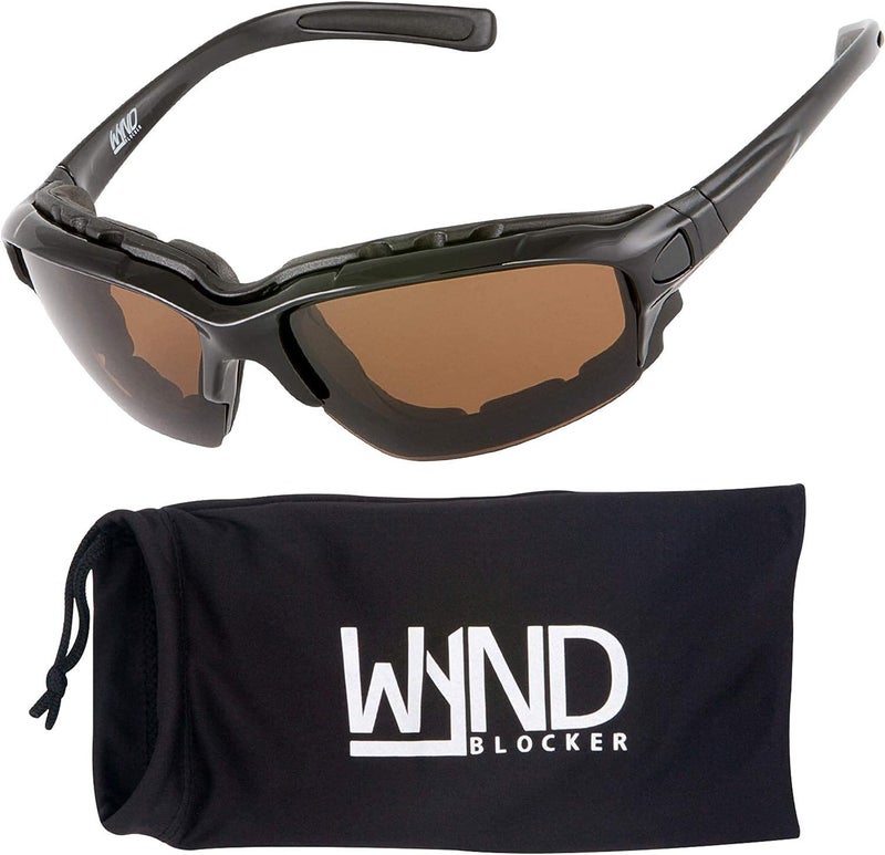 WYND Blocker Polarized Motorcycle Riding Sunglasses Sports Wrap Glasses - Image 1
