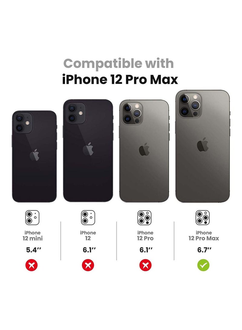 SYOSI Camera Lens Protector Camera Lens Protector for iPhone 12 Pro Max 9H Tempered Glass Camera Cover Screen Protector for iPhone12 Pro Max 6.7 inch  - Image 2