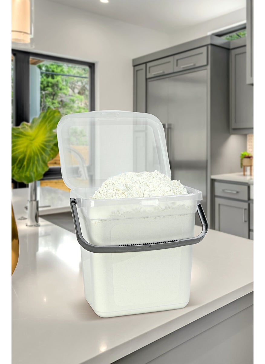 Flour and Pulses Food Container Multi-Purpose Detergent Storage Container with Lid and Handle 6 Lt - pzsku/ZDC59C53AA8896E0CB28BZ/45/_/1726652753/4fa86f27-5533-4576-856f-b8617587e89c