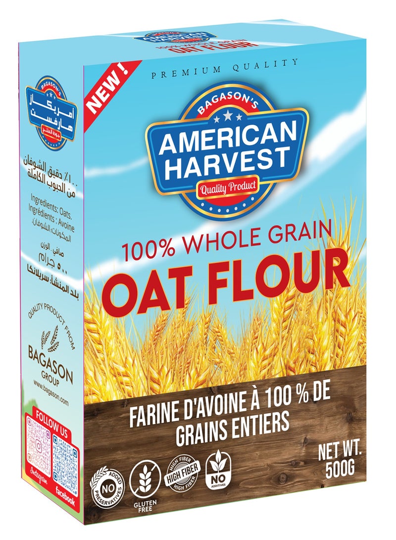 American Harvest Harvest Oat Flour 500g - Image 1