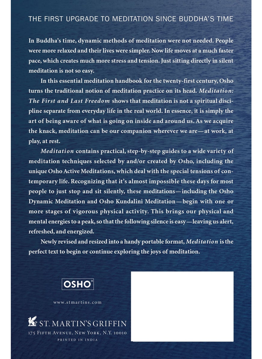 Meditation: The First and Last Freedom - pzsku/ZDC59DCCFEB1EA8E882E2Z/45/_/1734598112/632c2e33-9726-4135-9a94-b37ef17864e3