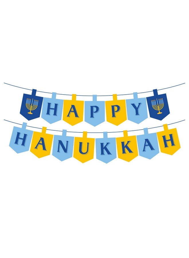 CupaPlay Hanukkah Banner with Candlestick for Party Decorations Party Supplies - Image 1