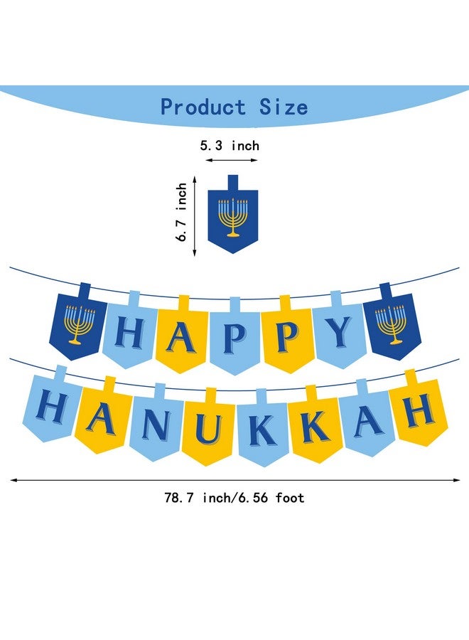 CupaPlay Hanukkah Banner with Candlestick for Party Decorations Party Supplies - Image 2