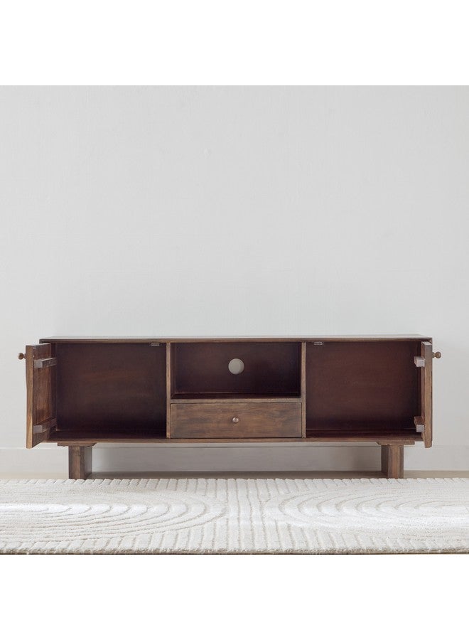 Home Box Bay Solid Wood TV Unit for TVs up to 65 inches 40 x 55 x 150 cm - Image 4