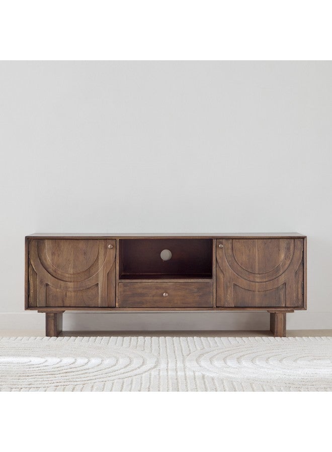 Home Box Bay Solid Wood TV Unit for TVs up to 65 inches 40 x 55 x 150 cm - Image 3
