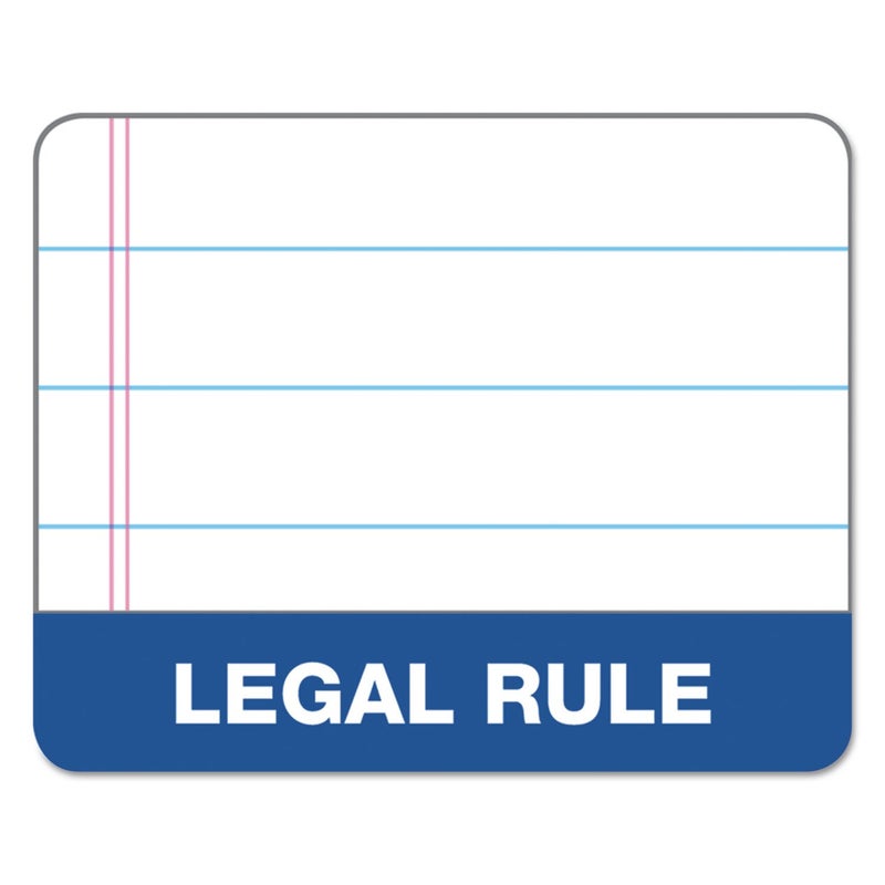 TOPS Docket Writing Tablet, 8-1/2 x 11-3/4 Inches, Perforated, White, Legal/Wide Rule, 50 Sheets per Pad, 6 Pads per Pack (63416) - Image 4