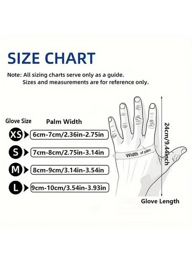 52 Pcs Bulk Disposable Pink Latex Free Gloves Size S For Home Pet Care Nail Salon - Image 4