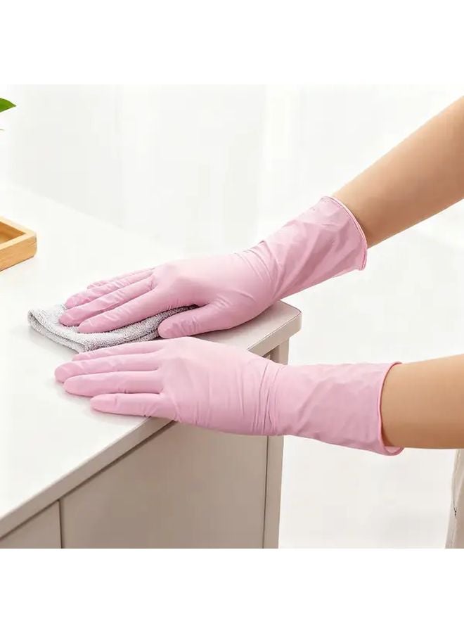 52 Pcs Bulk Disposable Pink Latex Free Gloves Size S For Home Pet Care Nail Salon - Image 5