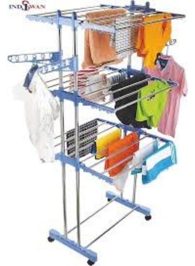 High-Capacity Family-Sized 3-Level Rolling Garment Dryer - Image 4