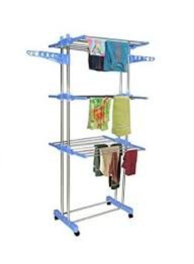 High-Capacity Family-Sized 3-Level Rolling Garment Dryer - Image 3