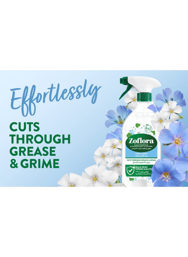 Zoflora Multipurpose Disinfectant Spray Linen Fresh 800 ML - Image 4