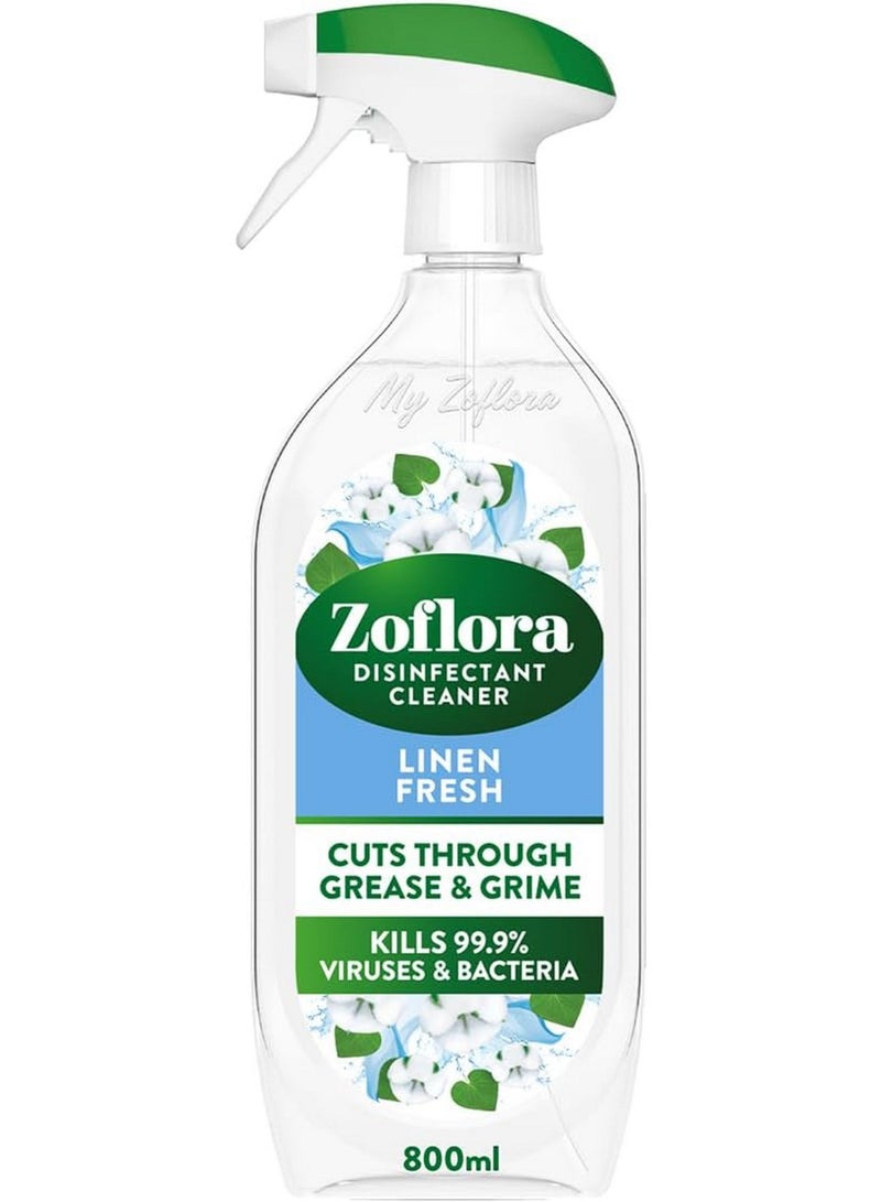 Zoflora Multipurpose Disinfectant Spray Linen Fresh 800 ML - Image 1