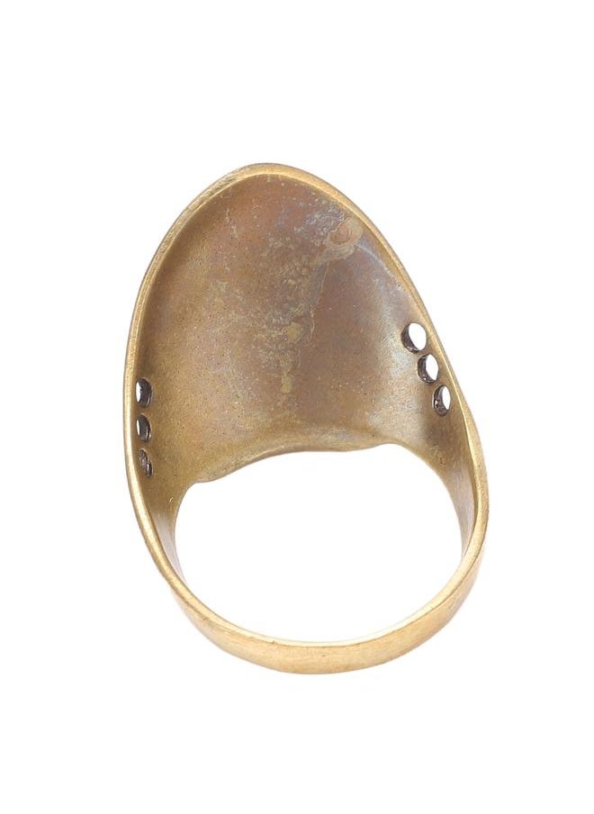 Thoraya Brass Archery Thumb Ring Portable Finger Protector with Anti Lost Rope for Outdoor Hunting 18  - Image 4