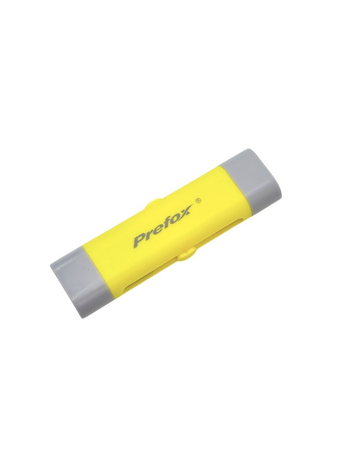 PREFOX Dual-Head Guitar String Care Pen, Rust Removal and Maintenance, Push-Button Design, Yellow - Image 2
