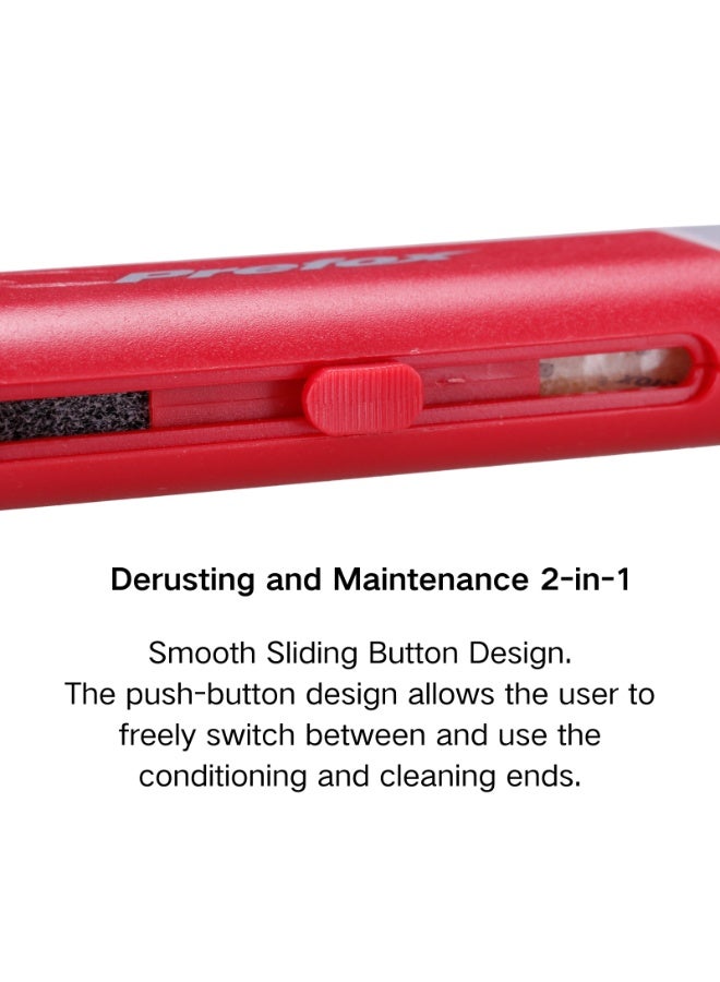 PREFOX Dual-Head Guitar String Care Pen, Rust Removal and Maintenance, Push-Button Design, Yellow - Image 4