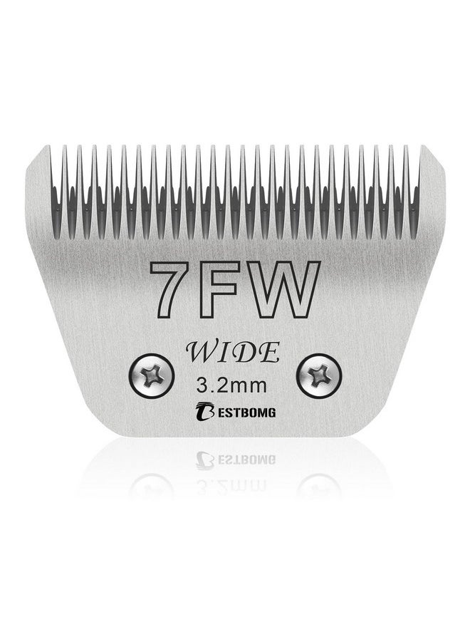 BESTBOMG Size 7Fw Wide Detachable Pet Dog Grooming Blades-Cutting Length 1/8"（3.2Mm）,Compatible With Andis,Oster A5,Wahl Km10 Clippers  - Image 1