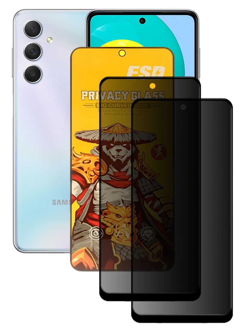 ESD 2 Pieces Tempered Dustproof Privacy Glass Screen Protector Compatible For Samsung Galaxy M54 5G - Image 1