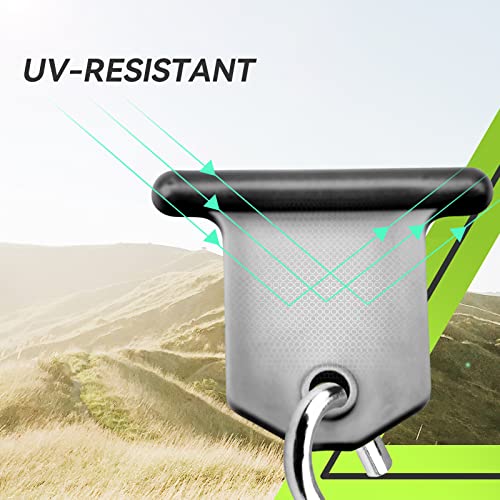 RVMATE حامل ضوء مظلة RV RVMATE، ينزلق بسهولة إلى قناة شريط رولر مظلة RV، كل حامل يمكنه دعم 15 رطل، عبوة 8 قطع - Image 4