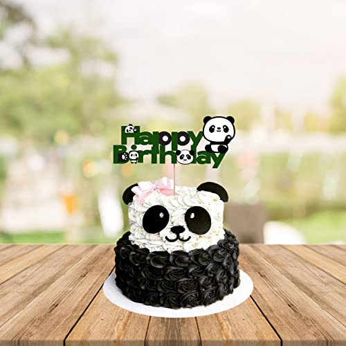 Festiko®Cute Cartoon Panda Party Supplies,Children Party Decoration,Girl Birthday Decoration Cake Topper for Birthday Decoration - Image 4