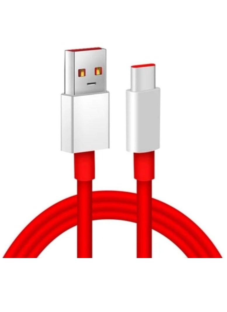 ELTRAZONE "Premium Red USB Type-C Cable – Fast Charging for OnePlus 7T, 8, 9, 10R, and More" - Image 2