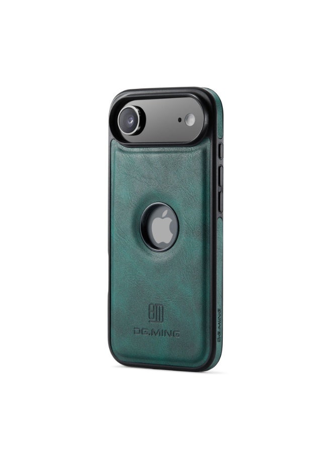 ديجمينغ جراب حماية خلفي جلد صناعي مع فتحة شعار مضاد للصدمات متوافق مع   Iphone 17 Air (اخضر) - Image 4