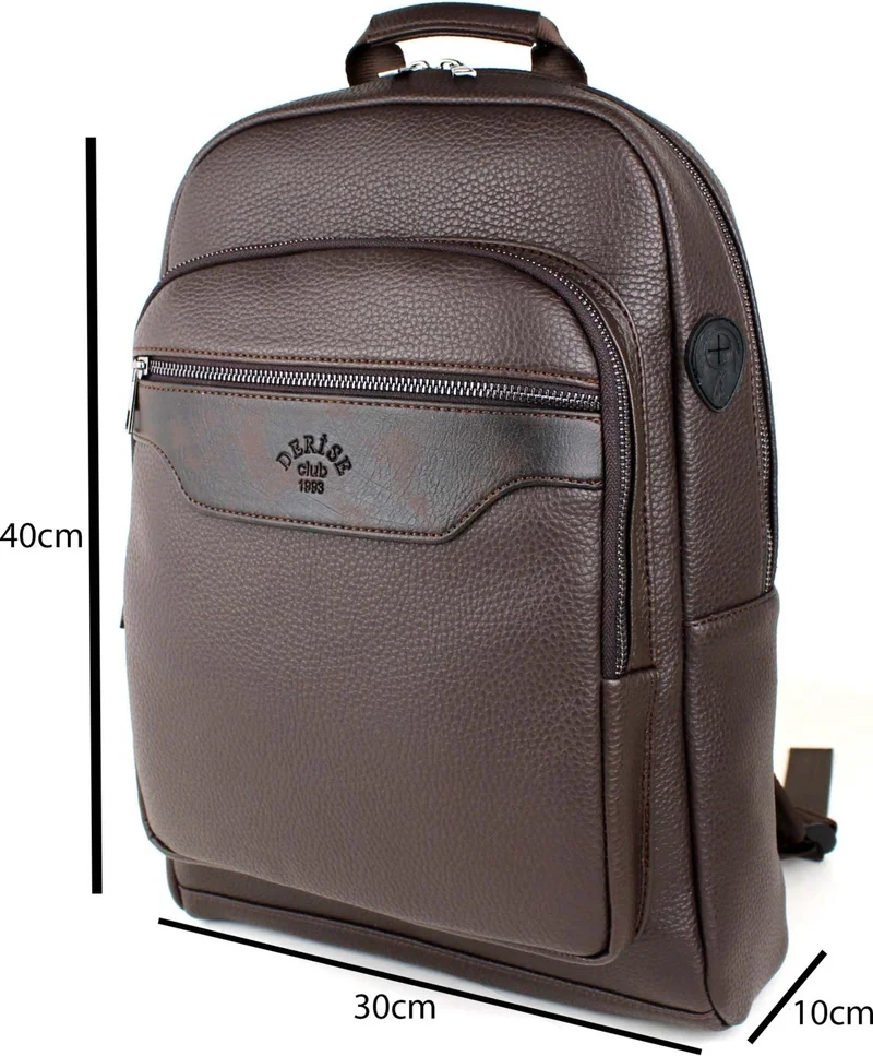 Derise Club Unisex Brown School and Backpack Bag with Laptop Compartment