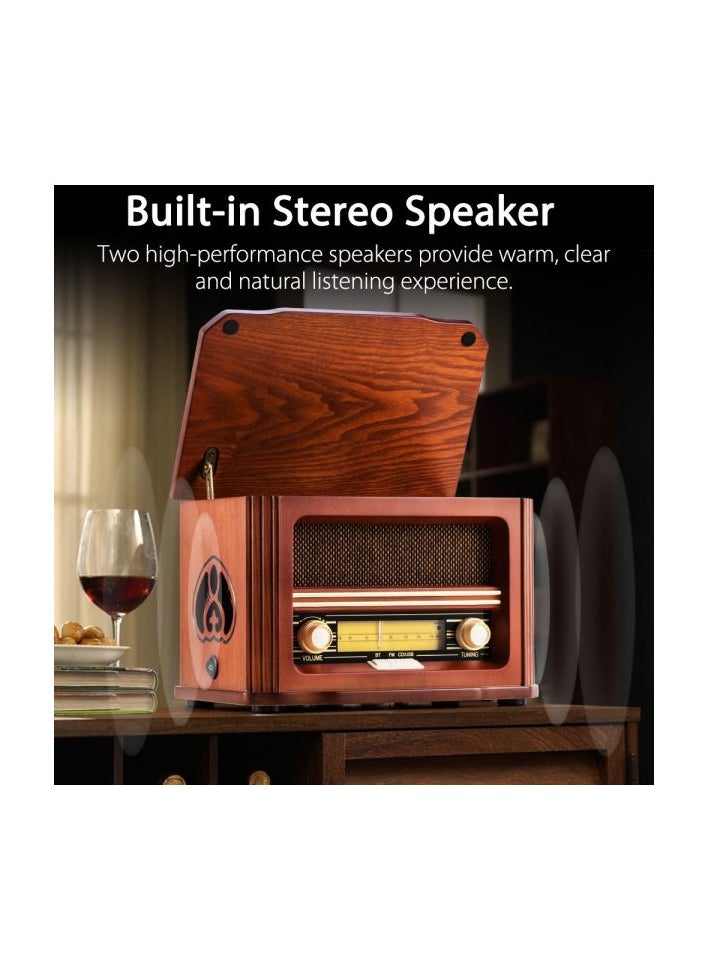 Generic - MC-267 Nostalgic FM Radio with, CD/ MP3 Player, Bluetooth, USB Playback - Image 1