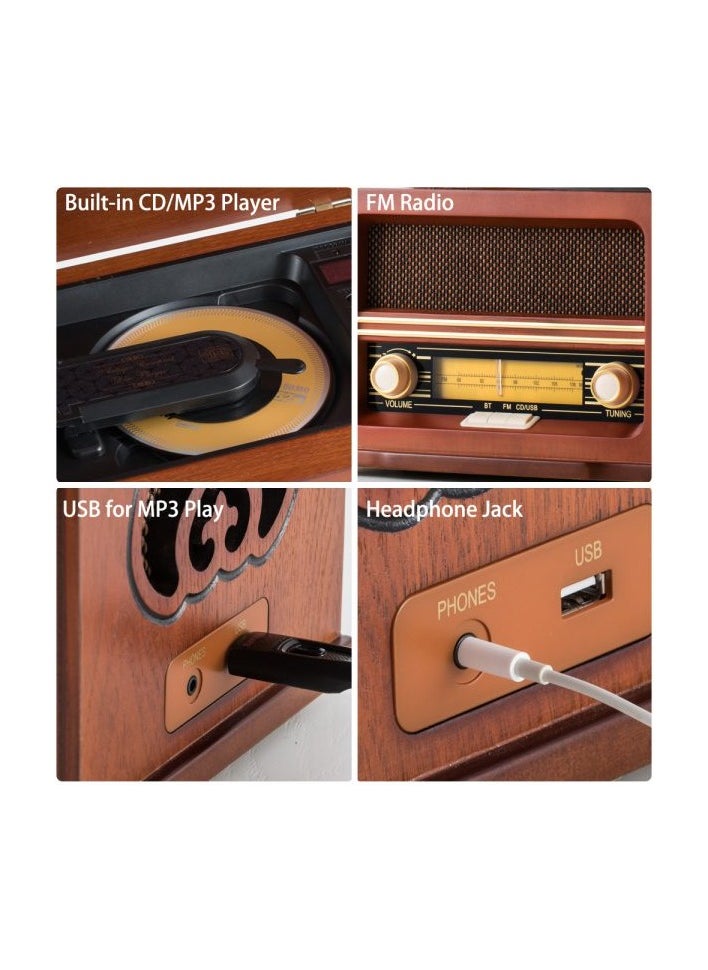Generic - MC-267 Nostalgic FM Radio with, CD/ MP3 Player, Bluetooth, USB Playback - Image 1