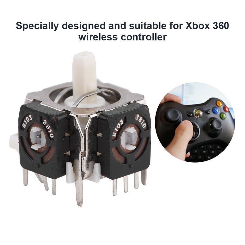 fosa 5 Pcs 360 Analog Stick 3D Joystick/Thumbstick Sensor Rocker Axis Module Replacement for 360 Controller Gamepad Replacement [video game] - Image 3