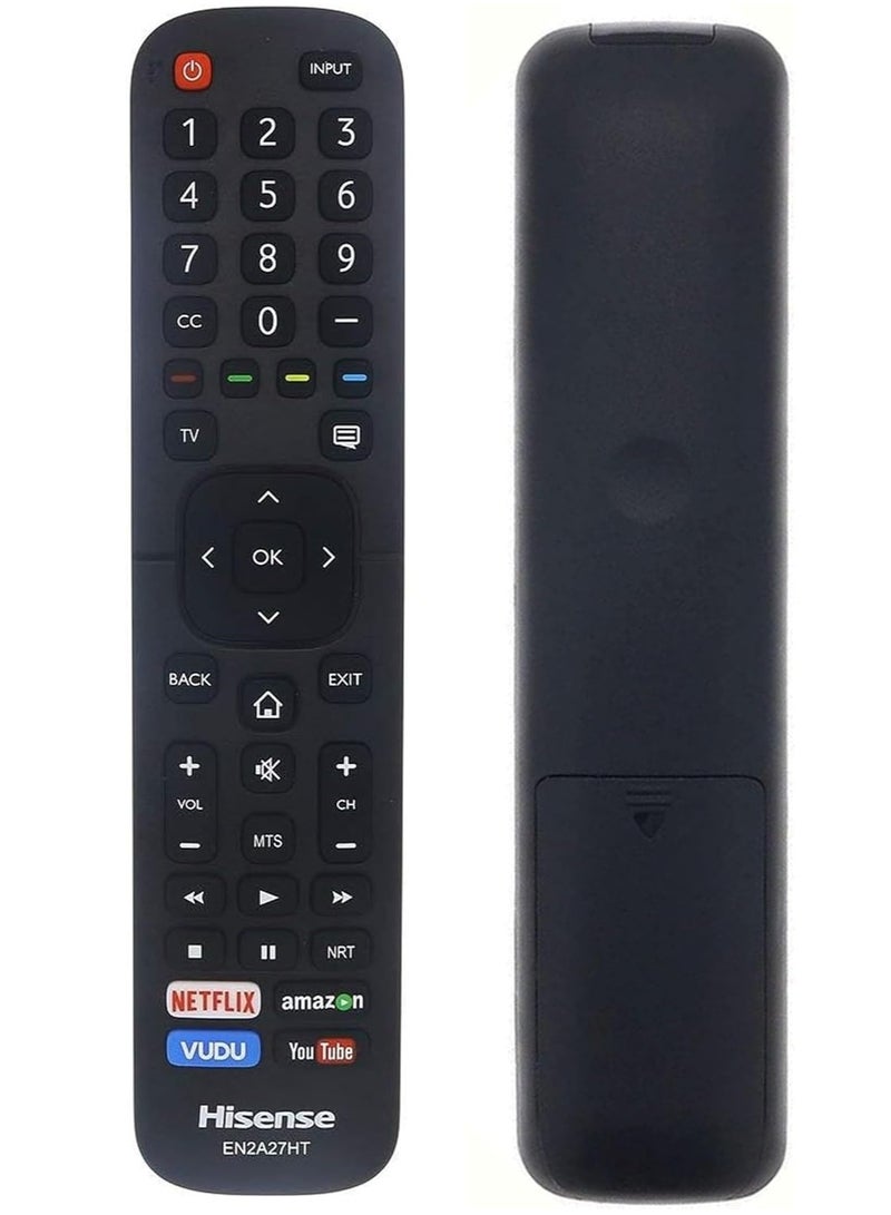 PopZa Universal Remote Control EN2A27HT – Compatible with All Hisense Smart 4K HDR TVs – Works with 40H5D, 43H5D, 43H6D, 50DU6070, 50H5D, 50H6D, 55DU6070, 55H6D, 60DU6070, 65H6D Models – Easy Setup & Full Functionality - Image 3