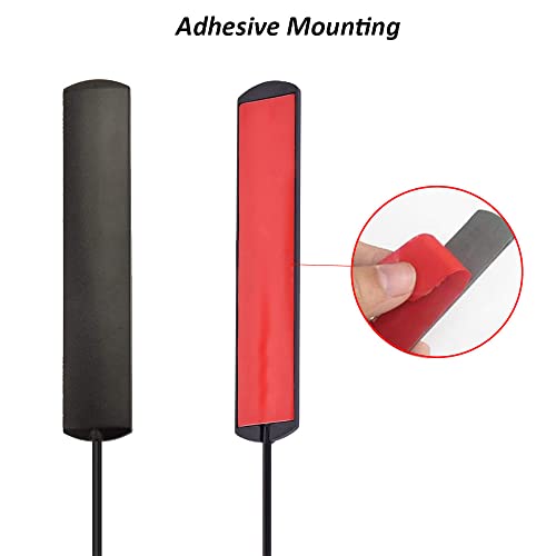 CORONIR Car Antenna Car Stereo FM AM Radio Antenna Car Adhesive Mount Hidden Patch Antenna for Vehicle Truck SUV Car Stereo in Dash Head Unit CD Media Receiver Player Audio HD Radio Tuner Amplifier - Image 2