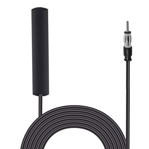 CORONIR Car Antenna Car Stereo FM AM Radio Antenna Car Adhesive Mount Hidden Patch Antenna for Vehicle Truck SUV Car Stereo in Dash Head Unit CD Media Receiver Player Audio HD Radio Tuner Amplifier - Image 1