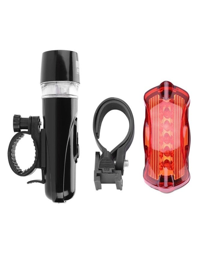 Chiffonade Headlight & Rear Taillight for Night Riding, Water Proof Cycling Safety Lights with ABS Housing - Fits 2.5-3.2cm Handlebar & 2.5cm Seatpost‌(Black) - Image 1