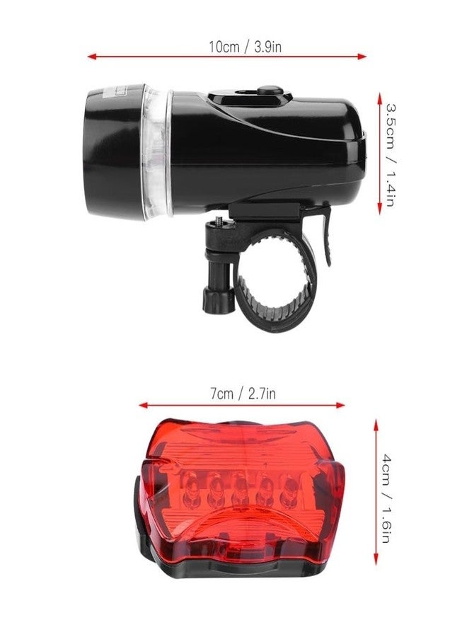 Chiffonade Headlight & Rear Taillight for Night Riding, Water Proof Cycling Safety Lights with ABS Housing - Fits 2.5-3.2cm Handlebar & 2.5cm Seatpost‌(Black) - Image 2