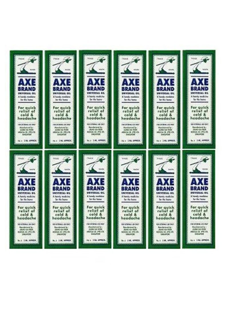 Axe Pack Of 12 Universal Oil For Quick Relief Of Cold And Headache  - Image 1