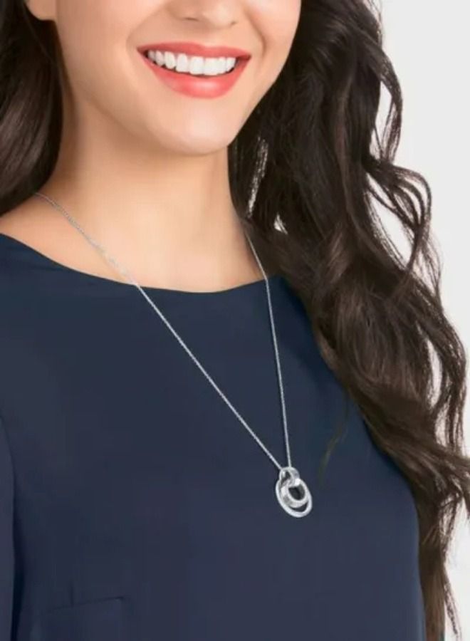 Chomel قلادة مطلية بالروديوم المجوفة - Image 2