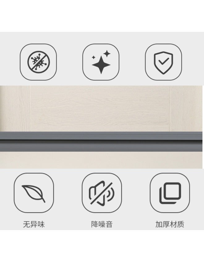 Door and Sliding Window High Viscosity Sealing Strip, Self-adhesive Door Bottom Sealing Tape, Insect-proof Windproof Window Sealing Strip, Shock-absorbing Buffer Sound-insulating Noise-reducing, Wea  - Image 3