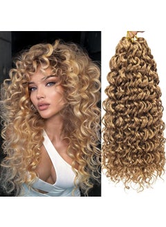 YXCHERISHAIR 8 Packs Curly Crochet Hair 18inch GoGo Curl Crochet hair for Women Deep Wave Braiding hairSynthetic Bohemian Crochet Braid Water Wave Crochet hair Extensions18inch27 