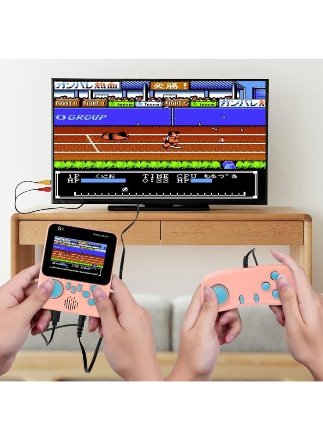 JAJEEK Portable Handheld Game Console with 666 Classic Retro Video Games, 3.5-Inch Screen, TV Connection, Two-Player Mode - Perfect Gift for Kids and Adults - Image 2