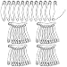 Cindeer 200 Count Curved Safety Pins Size 3 2 50mm Quilting Basting Pins Bent Safety Pin for Quilting and Knitting Sliver - Image 2