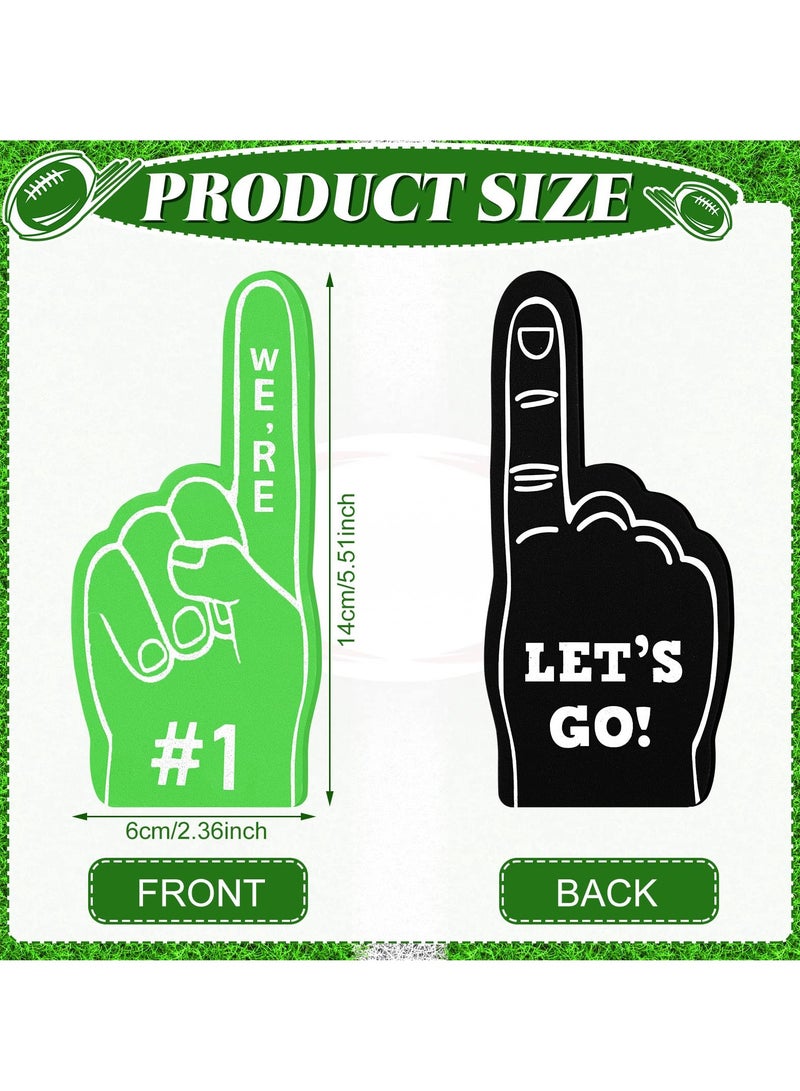 SYOSI 24 Pieces Mini Foam Fingers, Sport Party Favors Sports Fan Foam Finger Mini Foam Finger #1, Cheerleader Team Supplies for Sporting Events Games Birthday Party Supplies, Multi Colors  - Image 2