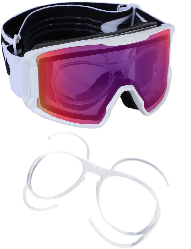 SAUCER Insert Clip-On | Optical Adaptor Lens Carrier for Oakley Line Miner L OO7070 | OO7093 | OO7095 | OO7103 Ski Goggles - Clear - Image 1