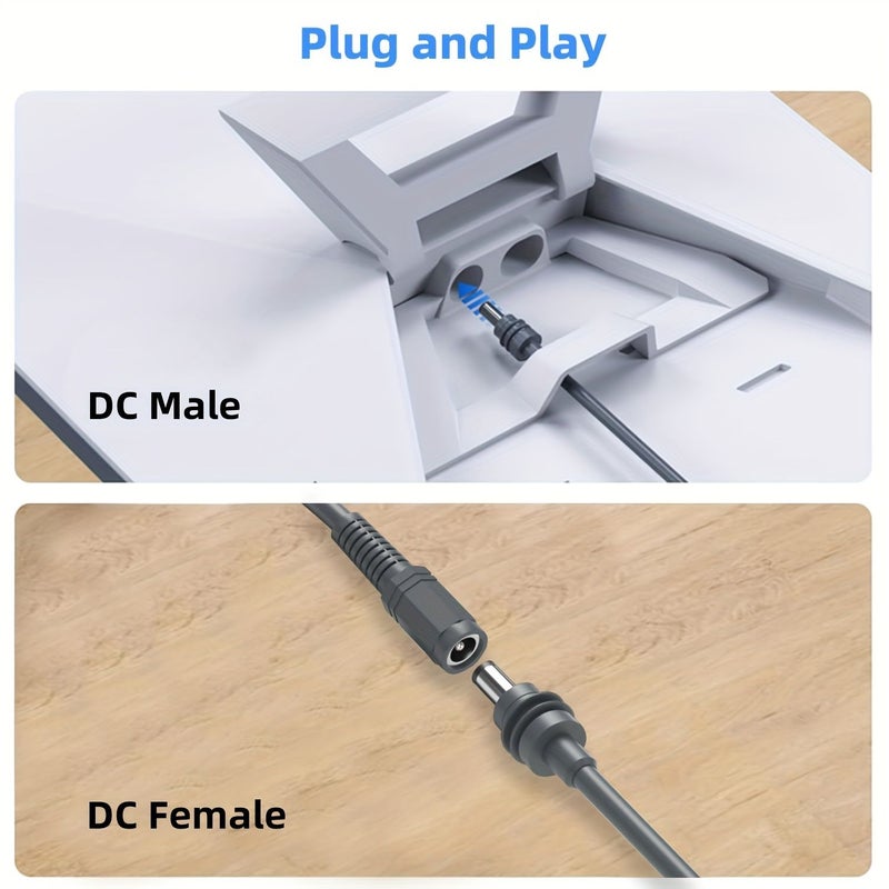 Starlink Mini Power Extension Cable 18 AWG Male to Female 10M 32FT Compatible with 20V 65W Plus PD Power Supply Grey - Image 4